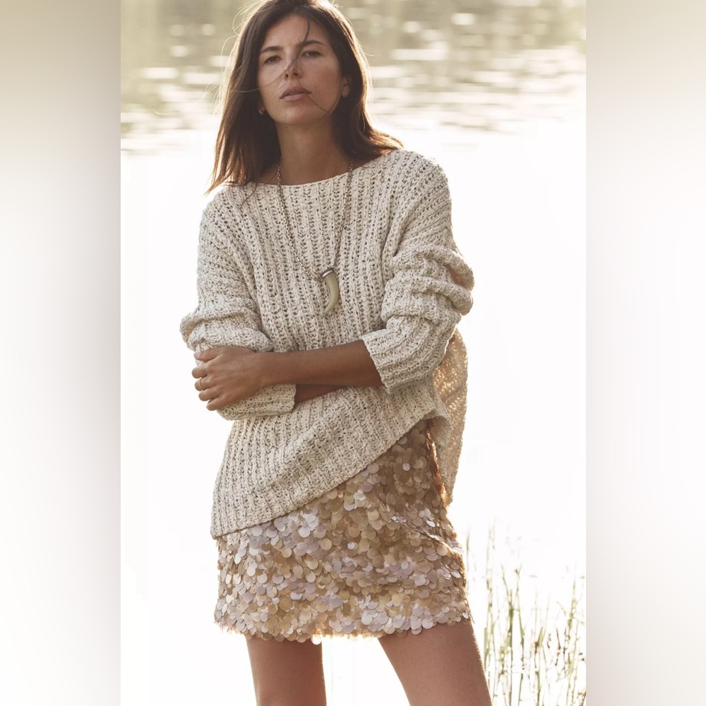 Zara Sequin Mini Skirt